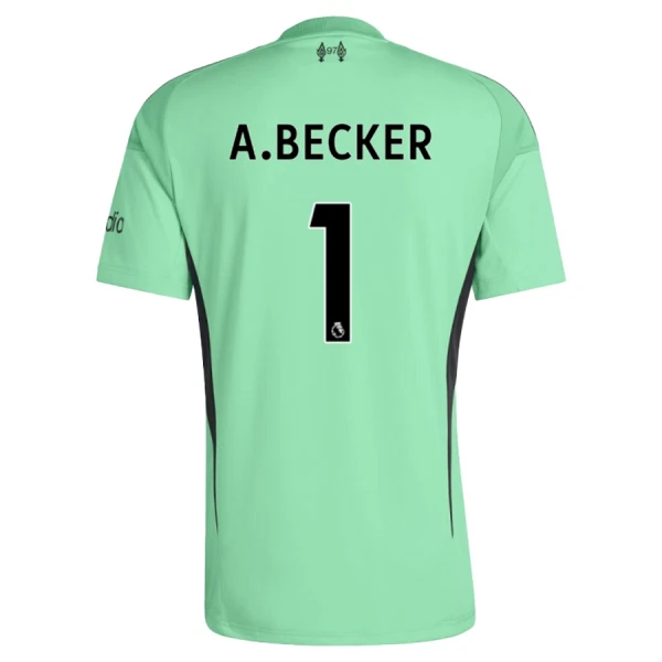 Liverpool Alisson Becker 1 Djeca Golmanski Nogometni Dresovi 2025/26 Zelena (+ Kratke Hlače)