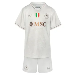 SSC Napoli Djeca Nogometni Dresovi 2025/26 Gostujući (+ Kratke Hlače)