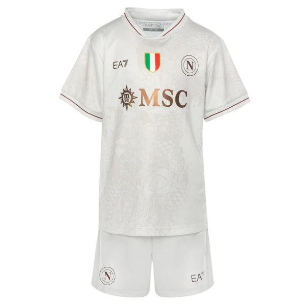 SSC Napoli Djeca Nogometni Dresovi 2025/26 Gostujući (+ Kratke Hlače)
