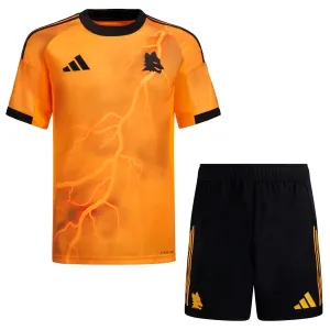 AS Roma Djeca Nogometni Dresovi 2025/26 Gostujući (+ Kratke Hlače)