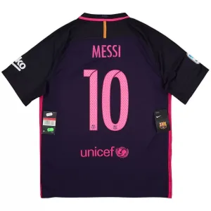 Barcelona Lionel Messi 10 2016-17 Nogometni Dresovi Retro Gostujući