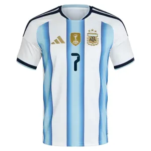 Argentina R. de Paul 7 Nogometni Dresovi Svjetsko Prvenstvo 2026 Domaći
