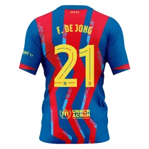 FC Barcelona Frenkie de Jong 21 Nogometni Dresovi 2025/26 Četvrta