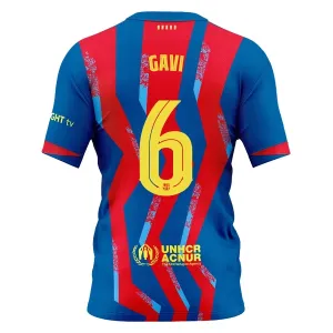 FC Barcelona Gavi 6 Nogometni Dresovi 2025/26 Četvrta