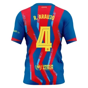 FC Barcelona Ronald Araujo 4 Djeca Nogometni Dresovi 2025/26 Četvrta (+ Kratke Hlače)