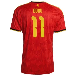 Belgija Jérémy Doku 11 Nogometni Dresovi Svjetsko Prvenstvo 2026 Domaći