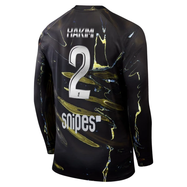 Paris Saint-Germain Achraf Hakimi 2 Night Nogometni Dresovi 2025/26 Dugi rukav