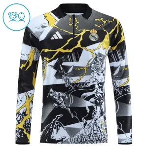 Real Madrid Marvel Djeca Duks komplet za trening Četvrtina Zip 2026/27 Crna
