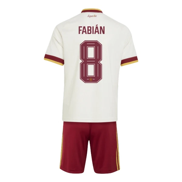 Španjolska Fabian 8 Djeca Nogometni Dresovi Svjetsko Prvenstvo 2026 Gostujući (+ Kratke Hlače) Španjolska Fabian 8 Djeca Nogometni Dresovi Svjetsko Prvenstvo 2026 Gostujući (+ Kratke Hlače)