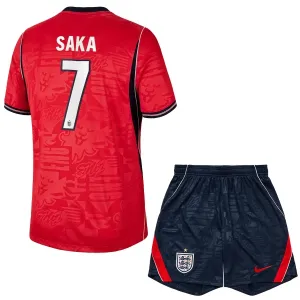 Engleska Bukayo Saka 7 Djeca Nogometni Dresovi Svjetsko Prvenstvo 2026 Gostujući (+ Kratke Hlače)