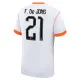 Nizozemska Frenkie de Jong 21 Djeca Nogometni Dresovi Svjetsko Prvenstvo 2026 Gostujući (+ Kratke Hlače)