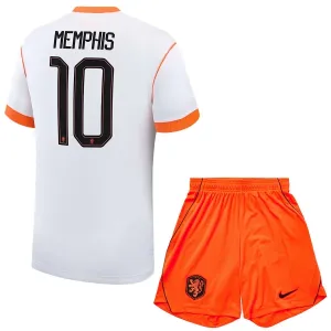 Nizozemska Memphis 10 Djeca Nogometni Dresovi Svjetsko Prvenstvo 2026 Gostujući (+ Kratke Hlače)