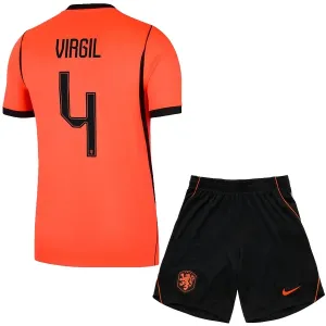 Nizozemska Virgil van Dijk 4 Djeca Nogometni Dresovi Svjetsko Prvenstvo 2026 Domaći (+ Kratke Hlače)