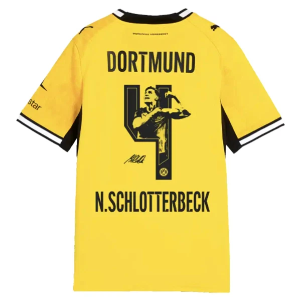 Borussia Dortmund Nico Schlotterbeck 4 Nogometni Dresovi 2026/27 Domaći Posebno Izdanje Borussia Dortmund Nico Schlotterbeck 4 Nogometni Dresovi 2026/27 Domaći Posebno Izdanje