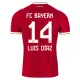 FC Bayern München Luis Díaz 14 Nogometni Dresovi 2026/27 Domaći FC Bayern München Luis Díaz 14 Nogometni Dresovi 2026/27 Domaći