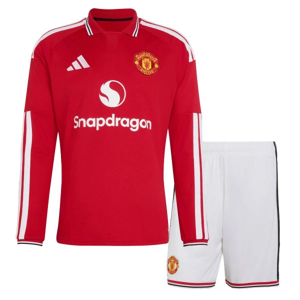 Manchester United Djeca Nogometni Dresovi 2026/27 Domaći Dugi rukav (+ Kratke Hlače) Manchester United Djeca Nogometni Dresovi 2026/27 Domaći Dugi rukav (+ Kratke Hlače)