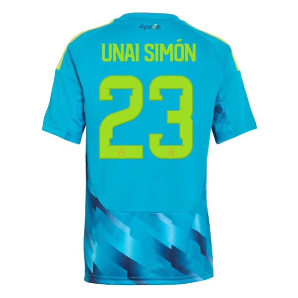 Španjolska Unai Simon 23 Djeca Golmanski Nogometni Dresovi Svjetsko Prvenstvo 2026 (+ Kratke Hlače)