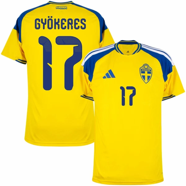 Švedska Viktor Gyökeres 17 Nogometni Dresovi Svjetsko Prvenstvo 2026 Domaći Švedska Viktor Gyökeres 17 Nogometni Dresovi Svjetsko Prvenstvo 2026 Domaći