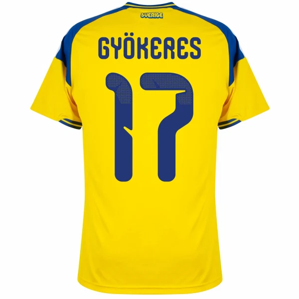 Švedska Viktor Gyökeres 17 Nogometni Dresovi Svjetsko Prvenstvo 2026 Domaći