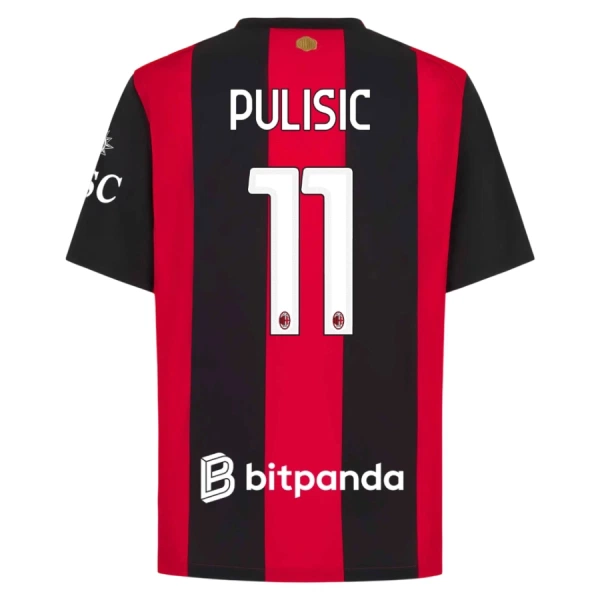 AC Milan Christian Pulisic 11 Nogometni Dresovi 2026/27 Domaći AC Milan Christian Pulisic 11 Nogometni Dresovi 2026/27 Domaći