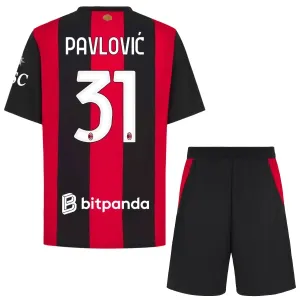 AC Milan Pavlovic 31 Djeca Nogometni Dresovi 2026/27 Domaći (+ Kratke Hlače)