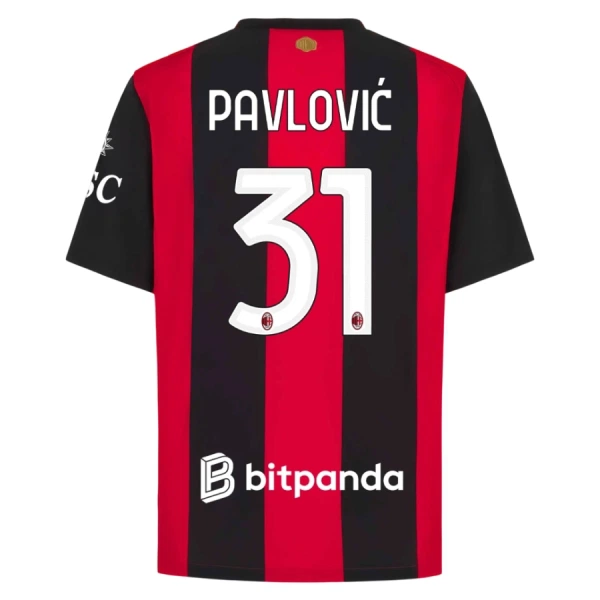AC Milan Pavlovic 31 Nogometni Dresovi 2026/27 Domaći AC Milan Pavlovic 31 Nogometni Dresovi 2026/27 Domaći
