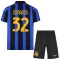 Inter Milan Federico Dimarco 32 Djeca Nogometni Dresovi 2026/27 Domaći (+ Kratke Hlače)