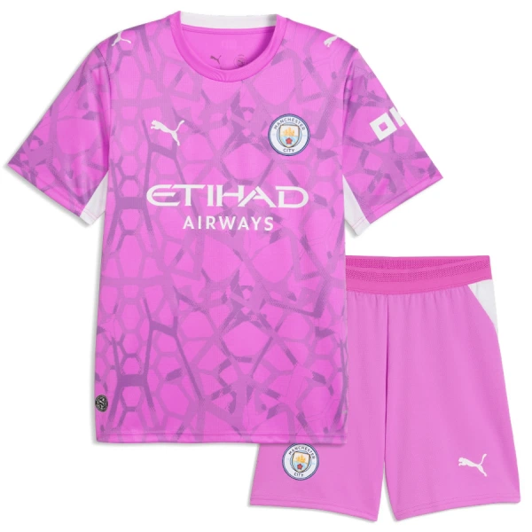 Manchester City Gianluigi Donnarumma 25 Djeca Golmanski Nogometni Dresovi 2026/27 Gostujući Roza (+ Kratke Hlače)