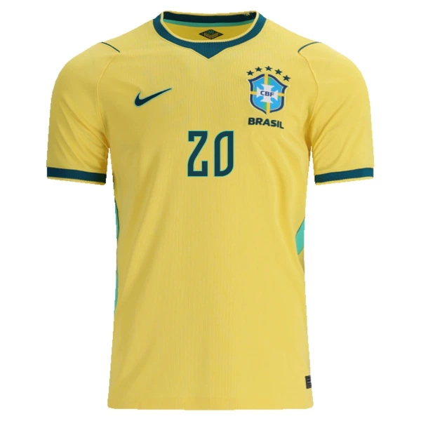 Brazil Estêvão 20 Nogometni Dresovi Svjetsko Prvenstvo 2026 Domaći