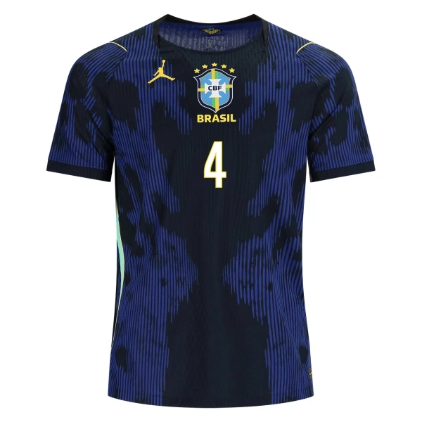 Brazil Marquinhos 4 Nogometni Dresovi Svjetsko Prvenstvo 2026 Gostujući