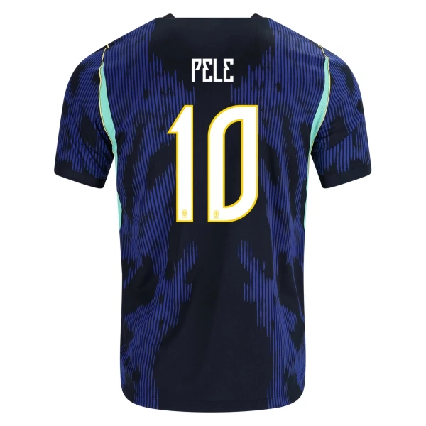 Brazil Pele 10 Djeca Nogometni Dresovi Svjetsko Prvenstvo 2026 Gostujući (+ Kratke Hlače)