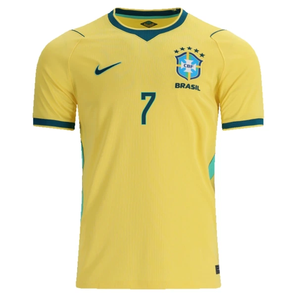 Brazil Vinicius Junior 7 Djeca Nogometni Dresovi Svjetsko Prvenstvo 2026 Domaći (+ Kratke Hlače)