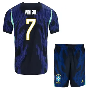 Brazil Vinicius Junior 7 Djeca Nogometni Dresovi Svjetsko Prvenstvo 2026 Gostujući (+ Kratke Hlače)
