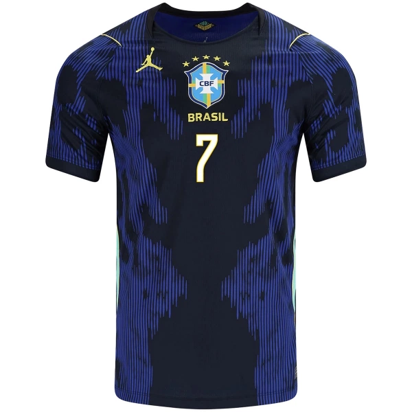 Brazil Vinicius Junior 7 Djeca Nogometni Dresovi Svjetsko Prvenstvo 2026 Gostujući (+ Kratke Hlače)