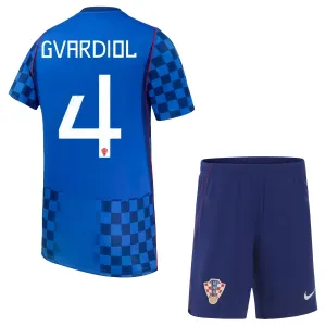 Hrvatska Josko Gvardiol 4 Djeca Nogometni Dresovi Svjetsko Prvenstvo 2026 Gostujući (+ Kratke Hlače)