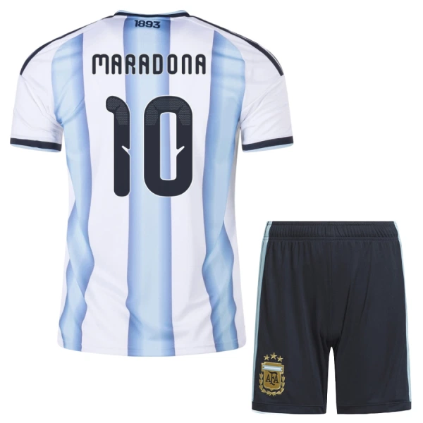 Argentina Maradona 10 Djeca Nogometni Dresovi Svjetsko Prvenstvo 2026 Domaći (+ Kratke Hlače) Argentina Maradona 10 Djeca Nogometni Dresovi Svjetsko Prvenstvo 2026 Domaći (+ Kratke Hlače)