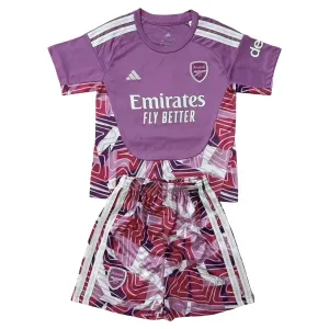 Arsenal Djeca Golmanski Nogometni Dresovi 2026/27 Ljubičasta (+ Kratke Hlače)