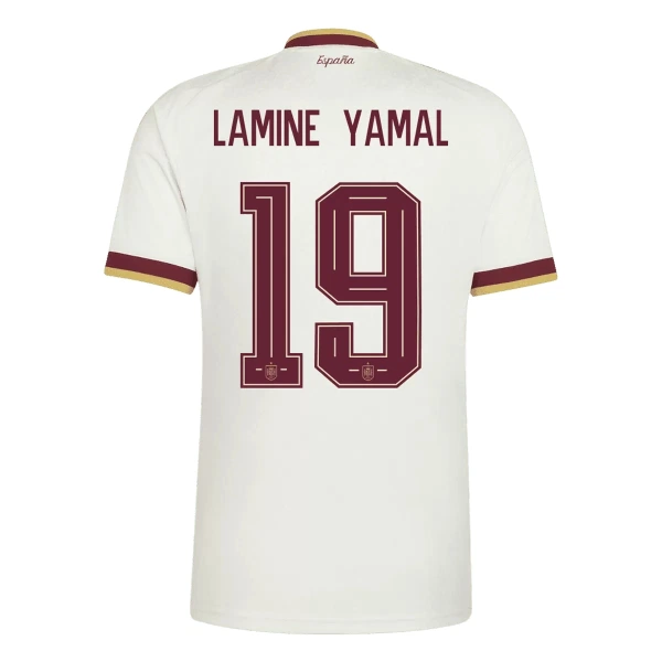 Španjolska 2 Stars Lamine Yamal 19 Djeca Nogometni Dresovi Svjetsko Prvenstvo 2026 Gostujući (+ Kratke Hlače)