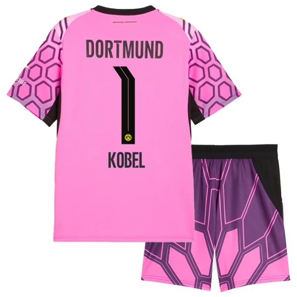 Borussia Dortmund Gregor Kobel 1 Djeca Golmanski Nogometni Dresovi 2026/27 Gostujući Roza (+ Kratke Hlače) Borussia Dortmund Gregor Kobel 1 Djeca Golmanski Nogometni Dresovi 2026/27 Gostujući Roza (+ Kratke Hlače)