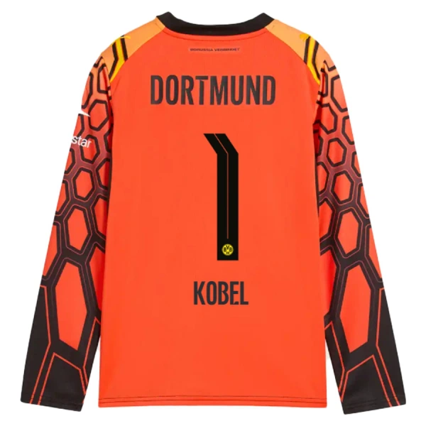 Borussia Dortmund Gregor Kobel 1 Golmanski Nogometni Dresovi 2026/27 Domaći Narančasta Dugi rukav Borussia Dortmund Gregor Kobel 1 Golmanski Nogometni Dresovi 2026/27 Domaći Narančasta Dugi rukav