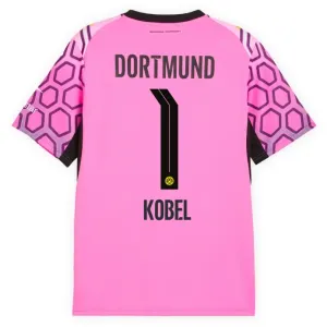 Borussia Dortmund Gregor Kobel 1 Golmanski Nogometni Dresovi 2026/27 Gostujući Roza Borussia Dortmund Gregor Kobel 1 Golmanski Nogometni Dresovi 2026/27 Gostujući Roza