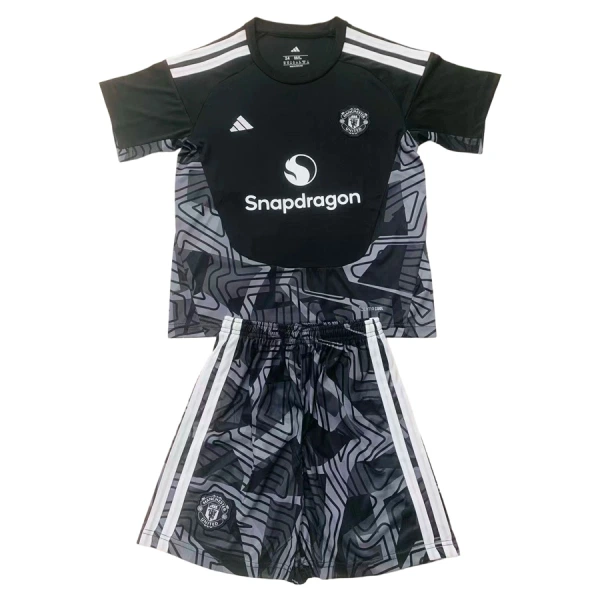 Manchester United Djeca Golmanski Nogometni Dresovi 2026/27 Crna (+ Kratke Hlače) Manchester United Djeca Golmanski Nogometni Dresovi 2026/27 Crna (+ Kratke Hlače)
