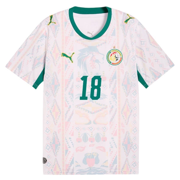 Senegal Sarr 18 Nogometni Dresovi Svjetsko Prvenstvo 2026 Domaći