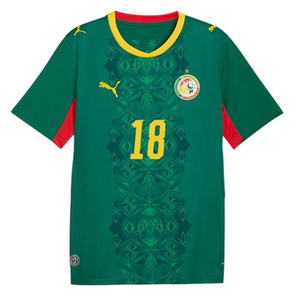 Senegal Sarr 18 Nogometni Dresovi Svjetsko Prvenstvo 2026 Gostujući