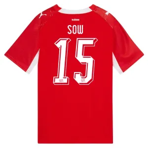 Švicarska Djibril Sow 15 Nogometni Dresovi Svjetsko Prvenstvo 2026 Domaći Švicarska Djibril Sow 15 Nogometni Dresovi Svjetsko Prvenstvo 2026 Domaći