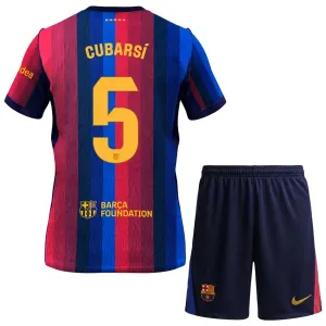 FC Barcelona Pau Cubarsí 5 Djeca Nogometni Dresovi 2026/27 Domaći (+ Kratke Hlače) FC Barcelona Pau Cubarsí 5 Djeca Nogometni Dresovi 2026/27 Domaći (+ Kratke Hlače)