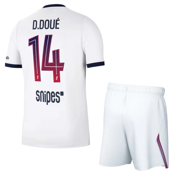Paris Saint-Germain Désiré Doué 14 Djeca Nogometni Dresovi 2026/27 Gostujući (+ Kratke Hlače) Paris Saint-Germain Désiré Doué 14 Djeca Nogometni Dresovi 2026/27 Gostujući (+ Kratke Hlače)