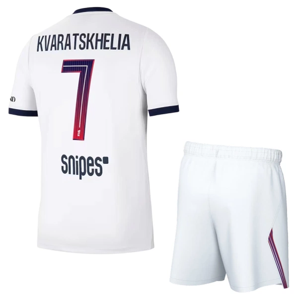 Paris Saint-Germain Khvicha Kvaratskhelia 7 Djeca Nogometni Dresovi 2026/27 Gostujući (+ Kratke Hlače) Paris Saint-Germain Khvicha Kvaratskhelia 7 Djeca Nogometni Dresovi 2026/27 Gostujući (+ Kratke Hlače)
