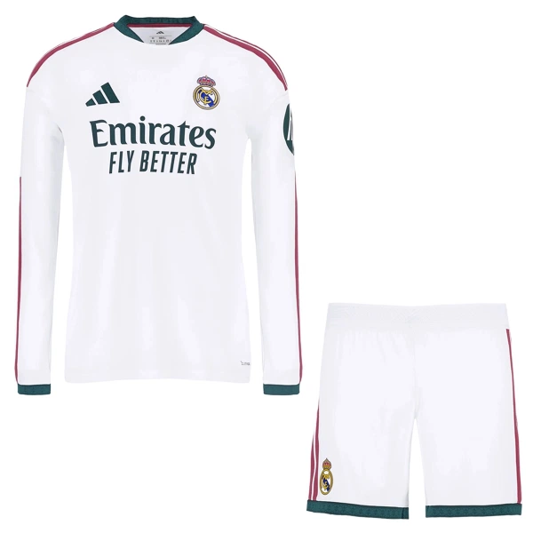 Real Madrid Djeca Nogometni Dresovi 2026/27 Domaći Dugi rukav (+ Kratke Hlače) Real Madrid Djeca Nogometni Dresovi 2026/27 Domaći Dugi rukav (+ Kratke Hlače)