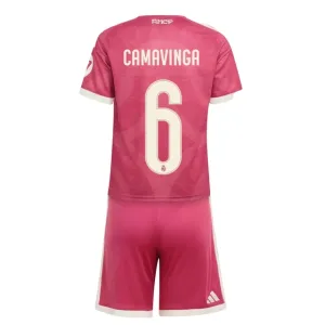 Real Madrid Eduardo Camavinga 6 Djeca Nogometni Dresovi 2026/27 Treći (+ Kratke Hlače) Real Madrid Eduardo Camavinga 6 Djeca Nogometni Dresovi 2026/27 Treći (+ Kratke Hlače)